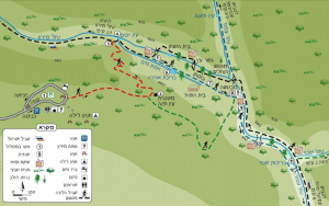 Plattegrond / map Nahal Amud