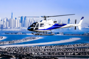 Helicopter above Dubai